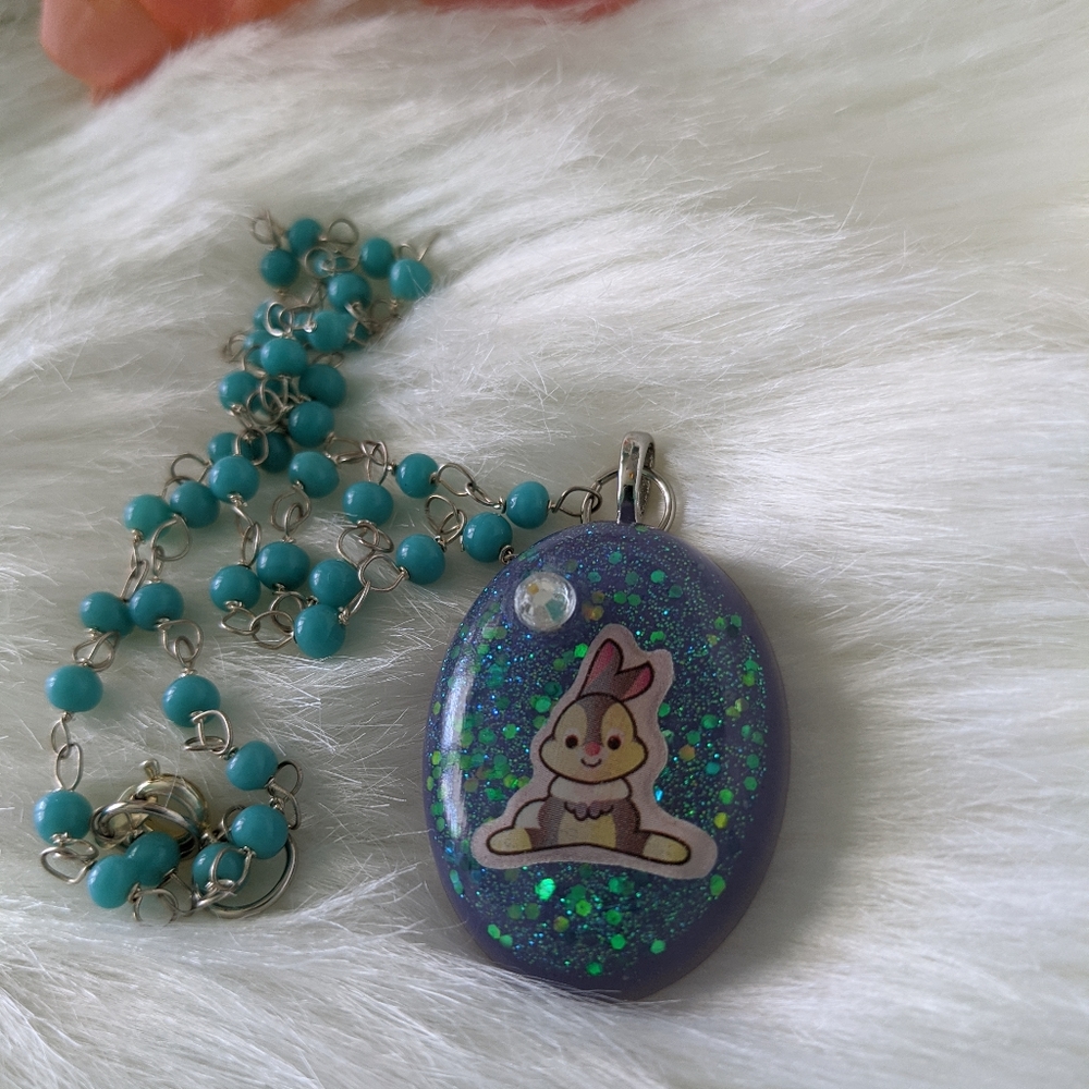 🌈BOGO🌈 Resin Necklace - Thumper